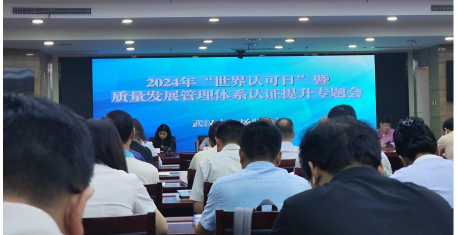 HXQC在武漢市2024年質(zhì)量發(fā)展管理體系認(rèn)證提升專題會議上介紹經(jīng)驗